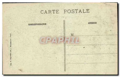 Reims — Catedral Bombardeada — Fachada — Edição Jaouen — Verso