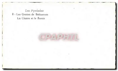Jaskinie Bétharram — La Chaire i basen — Rewers