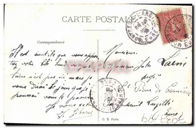Zamrażone jezioro z chatami — seria 207 — G. B. Paris — Rewers