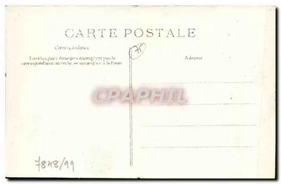 Inundación del río Sena — París — Quai de Billy — 28 Enero 1910 — Reverso