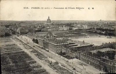 Paris (15e arrt.) — Panorama da Escola Militar — C. M. n°228