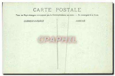 Paris — Câmara dos Deputados — O Buffet — LL. — n° 651 — Verso