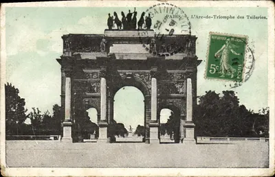 O Arco do Triunfo das Tuileries — Paris — editor desconhecido, número de série não visível
