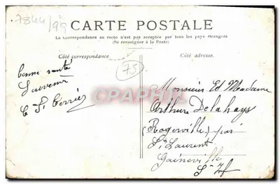 O Arco do Triunfo das Tuileries — Paris — editor desconhecido, número de série não visível — Verso