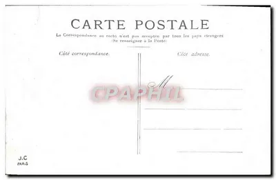 Paris — L'Arc-de-Triomphe des Tuileries — éditeur J.C. PARIS — Verso