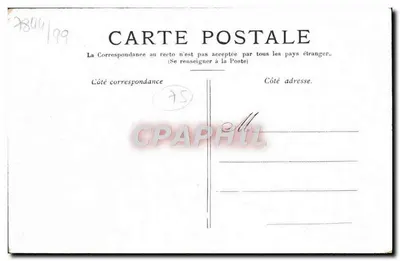 Paris — O Arco do Triunfo das Tuileries — editor não identificado — Verso