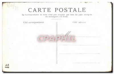 Paris — A Cour do Carrousel — J.C. Paris — Verso