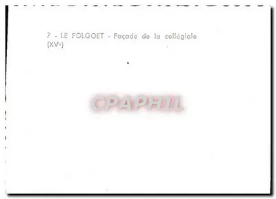 Le Folgoët — Facciata della collegiata (XV secolo) — Verso