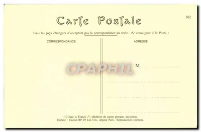 Życie na wsi — Bateria — Héliotypie Dugas et Cie, Nantes — Rewers
