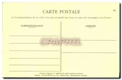 Manège de Bœufs actionnant une Machine à Battre — Coutumes, Moeurs et Costumes Bretons — Éditeur Cecodi, n° 480 — Verso