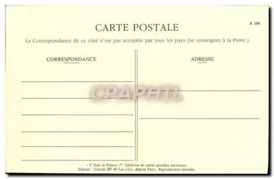 W Bois de BOULOGNE, Wielki Jezioro — SCÈNES PARISIENNES — nr 737 — Rewers