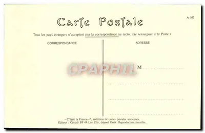 O Bois de Boulogne, a passeata da manhã — SCÈNES PARISIENNES n°736 — JND Phot. — Verso