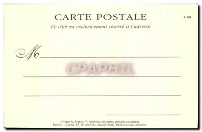 Cenas Parisienses — Vendedor de Livros Velhos — ND Fot — Verso