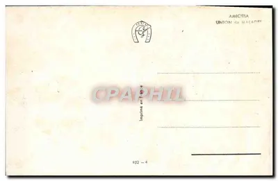 Paisagem invernal com igreja — editor AMICITIA UNION de MALADES, n° 932-4 — Verso