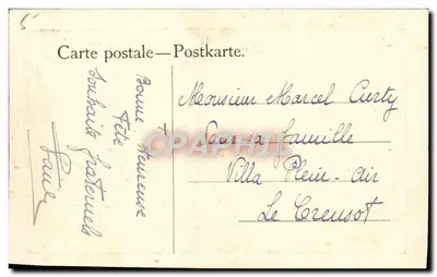 Paisagem de primavera — subtítulo 'PRINTEMPS' — editor Kaufmann — Verso
