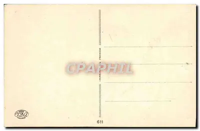 Jovem casal de camponeses colhendo — Ilha-de-França — editor Bilhete postal antigo 611 — Verso