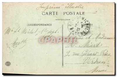 Il Mont-Saint-Michel (Manche) — Vista generale — Illustrazione stampata — Verso