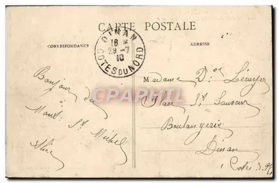 Mont-Saint-Michel - Klasztor - G. F. - Zbiór Germain fils, St-Malo — Rewers