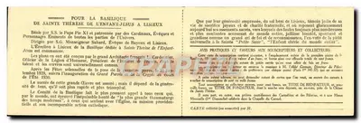 Basílica de Santa Térèsa do Menino Jesus em Lisieux — L'Éléiographie d'Art, 107 rue des Morillons, Paris — Verso