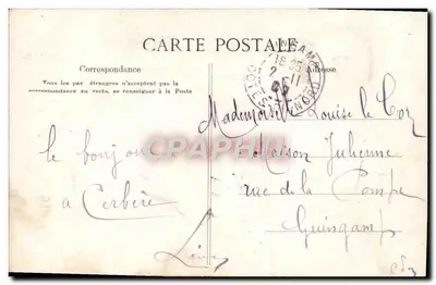 Il Passaggio del Gué — Annacie andava alla festa, ma purtroppo il Gué non è più praticabile — Collezione VILLAND, Quimper — Verso