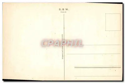 Criança com cesto de flores — Boa Ano — S.B.W. Paris — Verso