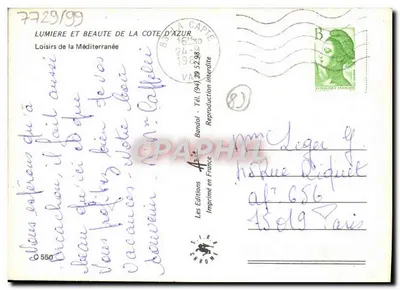 Souvenir da Méditerrâneo — Les Éditions Bandaol, n° 503 — Verso