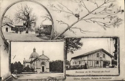 Berceau de Saint-Vincent-de-Paul — Capela, Casa de Ranquine — Carvalho — Editor não identificado, número de série não visível