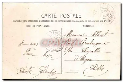 Coração de amor — jovem casal em cena de proposta de casamento — J.K. n°180 — Verso