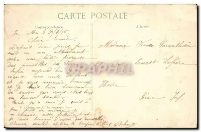 Cavaleiro belga — 1914, 12ª série — New F. Paper, illustrations limited — Verso