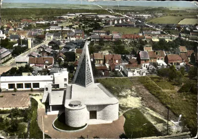 Bilhete postal moderno Em Avião Au Desue De Longueau