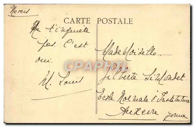 Nevers (Nièvre) – Catedral de São Ciro – Coroamento da Torre — Fot. Combier - Barat — Verso