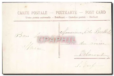 Arranjo de rosas e lirios — Boa Ano — editor desconhecido, n° 4091 — Verso