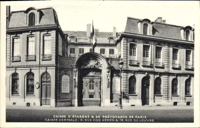 Caixa de Economia e Previdência de Paris — Caixa Central — Impressora Printel, Paris