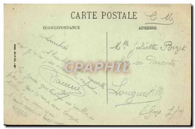Paryż — Widok na Avenue de l'Opéra z Grand Hôtel du Louvre — LL. — 1927 — Rewers