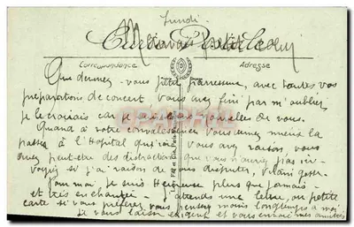 Paris — O Arco do Triunfo — editor XX, n° 704 — Verso