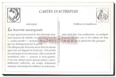 REPRO Tanieczka z Auvergne Folklore — Rewers