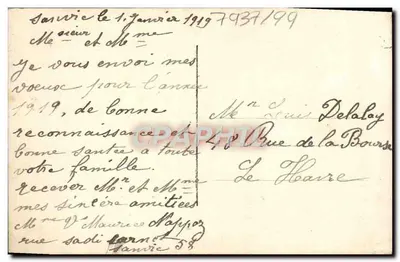 Due bambini con corona di fiori — Buon Anno — Mille Tenderezze — Verso