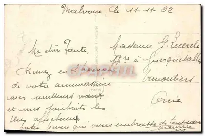 Arranjo de lilás e rosas — Aniversário — PC 611 — Verso