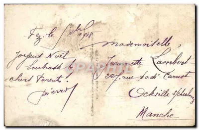 Nénette, Rintintin e il suo Lardon Portafortuna — DIX PARIS — Verso