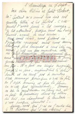 N.-D. de l'Hermitage — A Chegada — Édit. de l'Hermitage, rés. — Verso