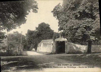 Entrada do Restaurante da Ermitagem — Floresta de Sénart — Estrada de Draveil