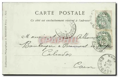 La Neubourg — Zrujnowane zabytki zamku — ND Phot, n°68 — Rewers
