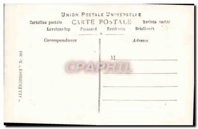 Castello della Rivière — Vista pittoresca — Union Postale Universelle, N° 101 — Verso