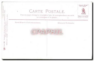 Barco na água — pintura a óleo — editor Raphael Fucks & Fils, Paris, série 688 — Verso