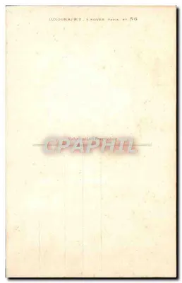 Pôr do sol sobre o mar — vista de costa rochosa com barcos a vela — Luxographie A. Nover, Paris, n° 56 — Verso