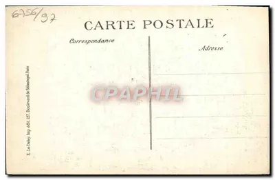 Os Zeppelins sobre Paris — Crimes odiosos dos piratas alemães — Lado de uma casa desmoronado — Visé, Paris — Verso