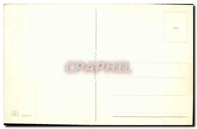 Paisagem de outono — caminho e casa — impresso por Dolphium — Verso