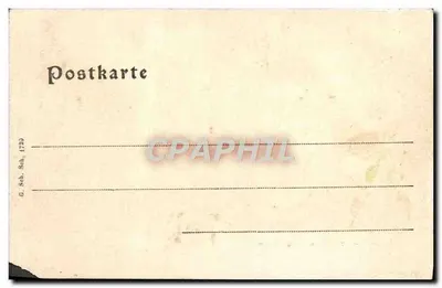 Cartolina d'epoca Zabern Castello e parte del canale — Verso