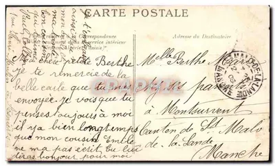 Bois de Boulogne — La Tribune et le Pesage de Longchamps — C.-L. C. 489 — Verso