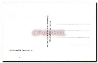 Mont Saint-Michel — widok z lotu — Alex Becquemin, n° 5015 — Rewers